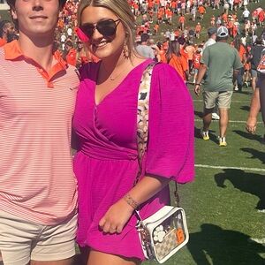 Vibrant Purple Wrap Dress